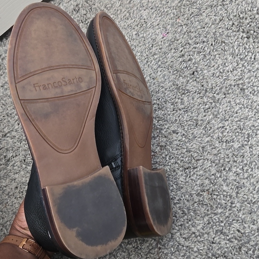 Franco Sarto Hero Black Leather Chelsea Boots Size 9.5 - Picture 8 of 11